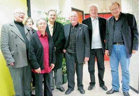 Jean-Claude Willem, au centre, en compagnie de ses soutiens