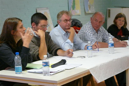 Marie-Pierre Bresson (adjointe au Maire de Lille), Jean-Jacques Angelini, Marc Leblanc, Francis Delebarre et Sarah Clnet